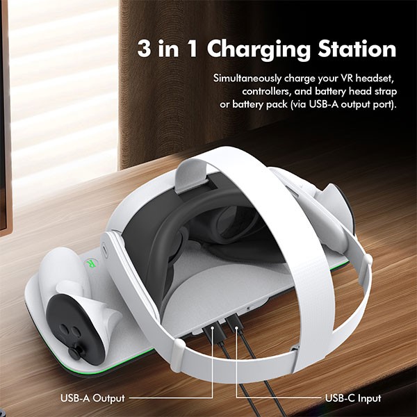 TY-3868 Charging Dock Compatible with Meta Quest 3/3S