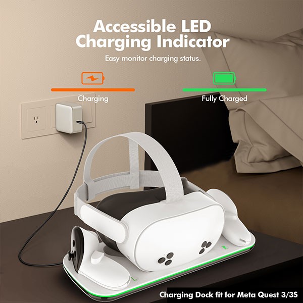 TY-3868 Charging Dock Compatible with Meta Quest 3/3S