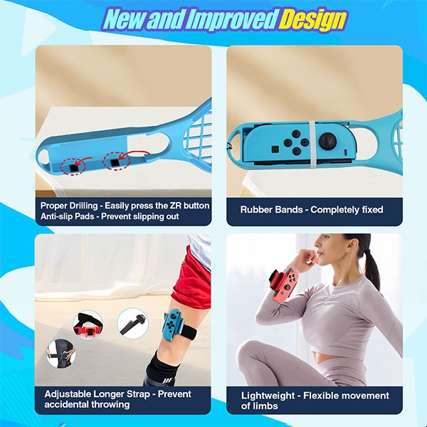 24 in 1 Switch Sports Accessories Bundle